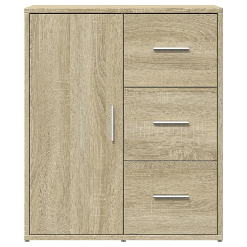 Produktbild för Skänkar 2 st sonoma-ek 60x31x70 cm konstruerat trä