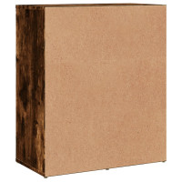 Produktbild för Skänkar 2 st rökfärgad ek 60x31x70 cm konstruerat trä