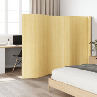 Produktbild för Rumsavdelare ljus naturlig 165x600 cm bambu