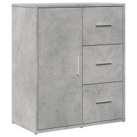 Produktbild för Skänkar 2 st betonggrå 60x31x70 cm konstruerat trä