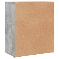 Produktbild för Skänkar 2 st betonggrå 60x31x70 cm konstruerat trä