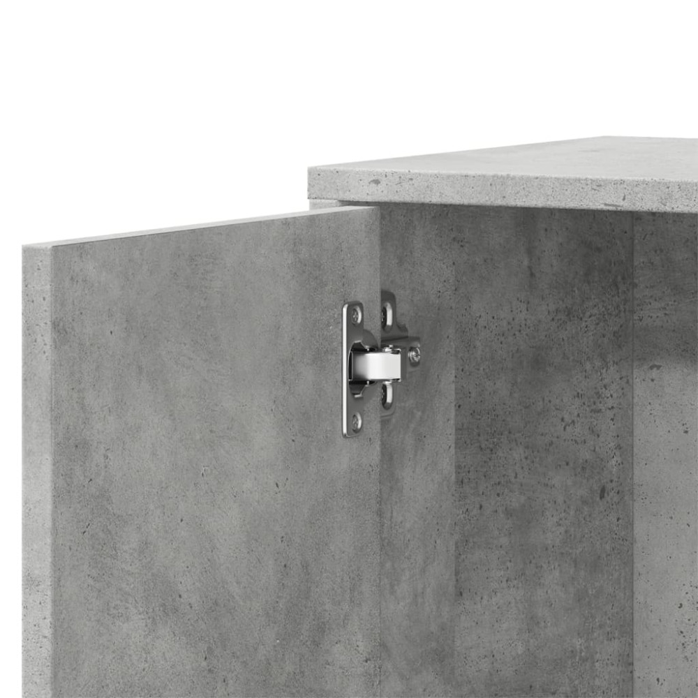 Produktbild för Skänkar 2 st betonggrå 60x31x70 cm konstruerat trä