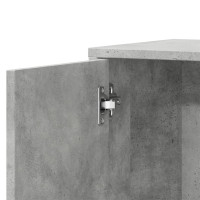 Produktbild för Skänkar 2 st betonggrå 60x31x70 cm konstruerat trä