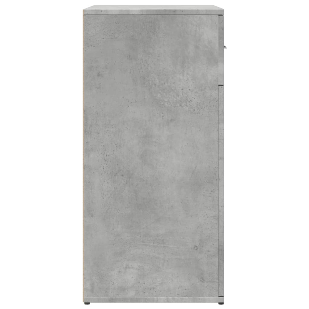 Produktbild för Skänkar 2 st betonggrå 79x38x80 cm konstruerat trä