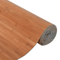 Produktbild för Rumsavdelare brun 165x600 cm bambu