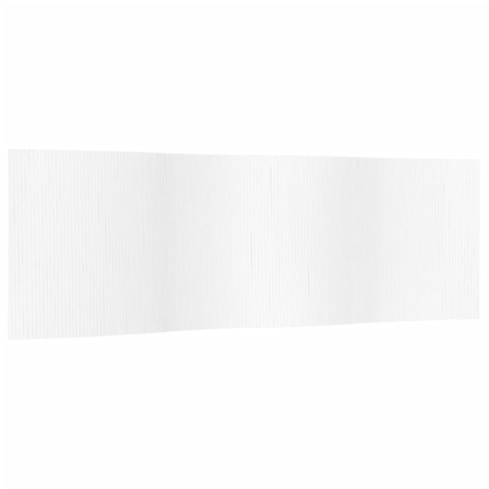 Produktbild för Rumsavdelare vit bredd 600 cm höjd 165 cm bambu