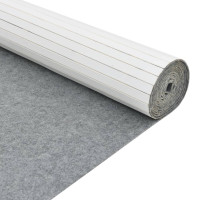 Produktbild för Rumsavdelare vit bredd 600 cm höjd 165 cm bambu