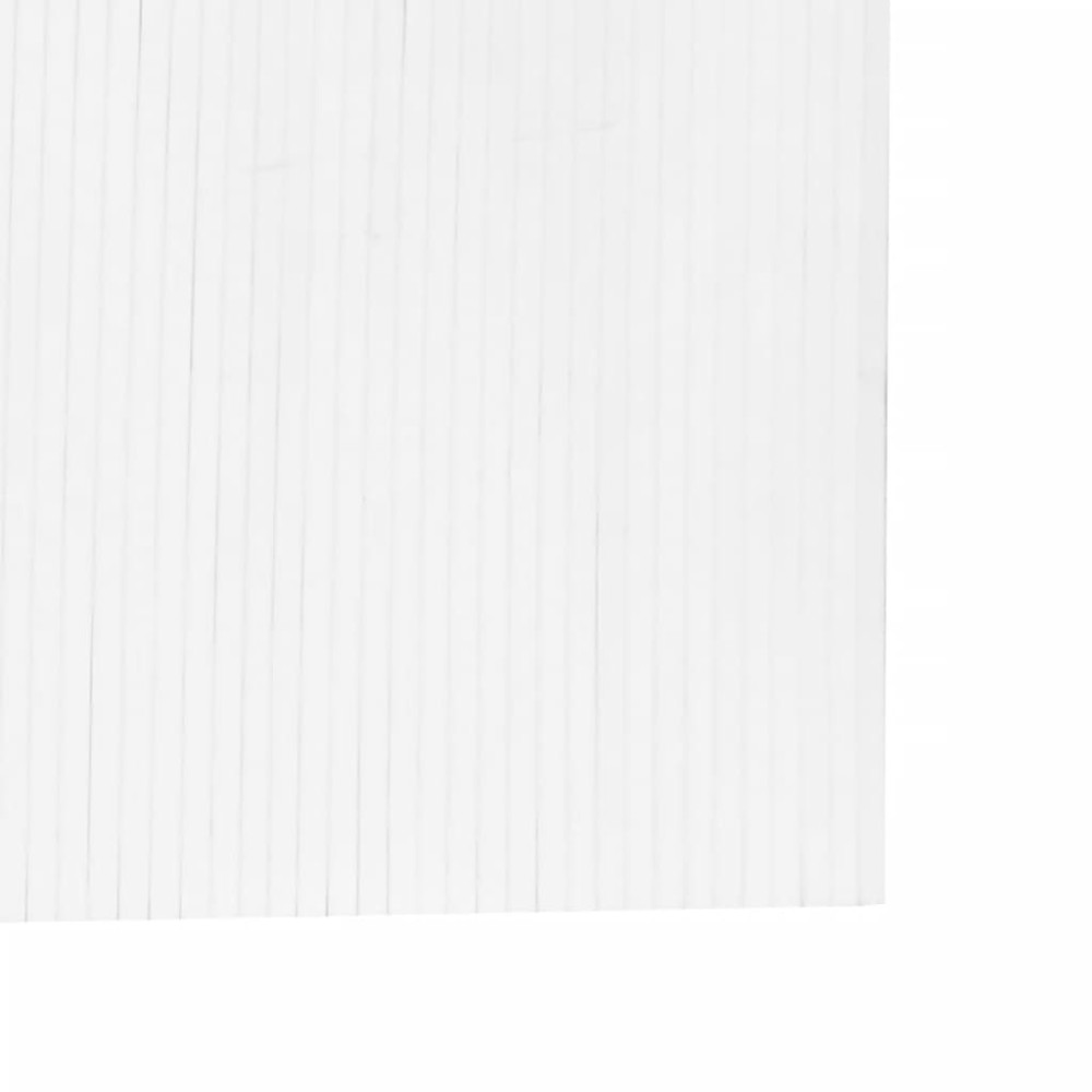 Produktbild för Rumsavdelare vit bredd 600 cm höjd 165 cm bambu