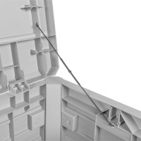 Produktbild för Dynbox grå 73x50,5x46,5 cm polypropen