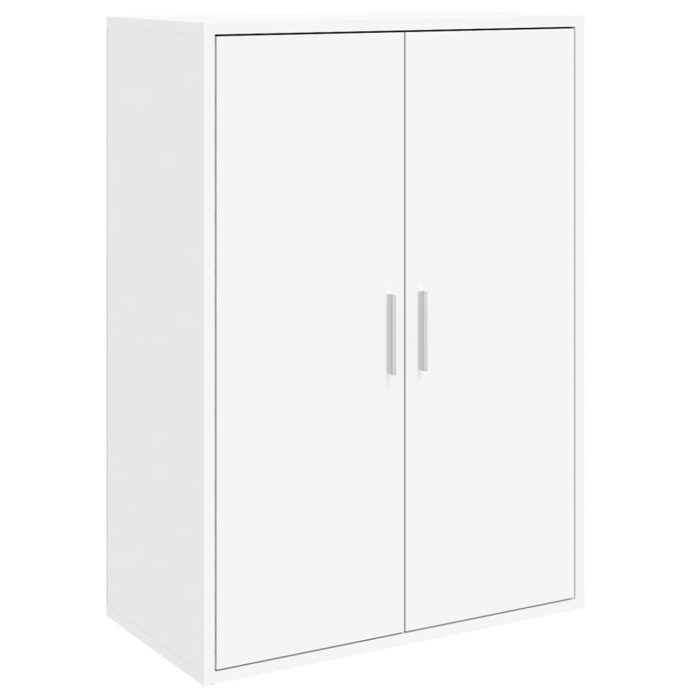 Produktbild för Skänkar 2 st vit 60x31x84 cm konstruerat trä
