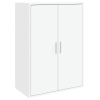 Produktbild för Skänkar 2 st vit 60x31x84 cm konstruerat trä