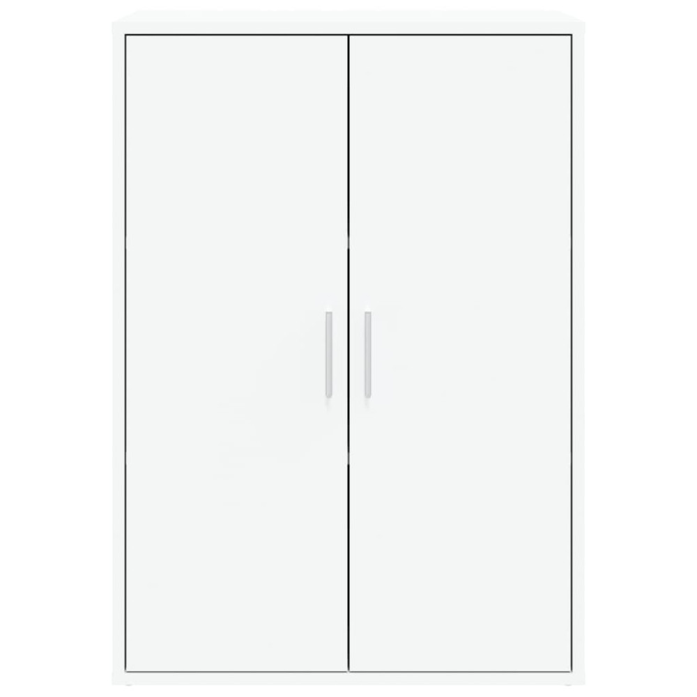 Produktbild för Skänkar 2 st vit 60x31x84 cm konstruerat trä
