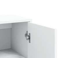Produktbild för Skänkar 2 st vit 60x31x84 cm konstruerat trä