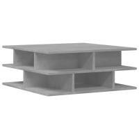 Produktbild för Soffbord betonggrå 70x70x29 cm konstruerat trä
