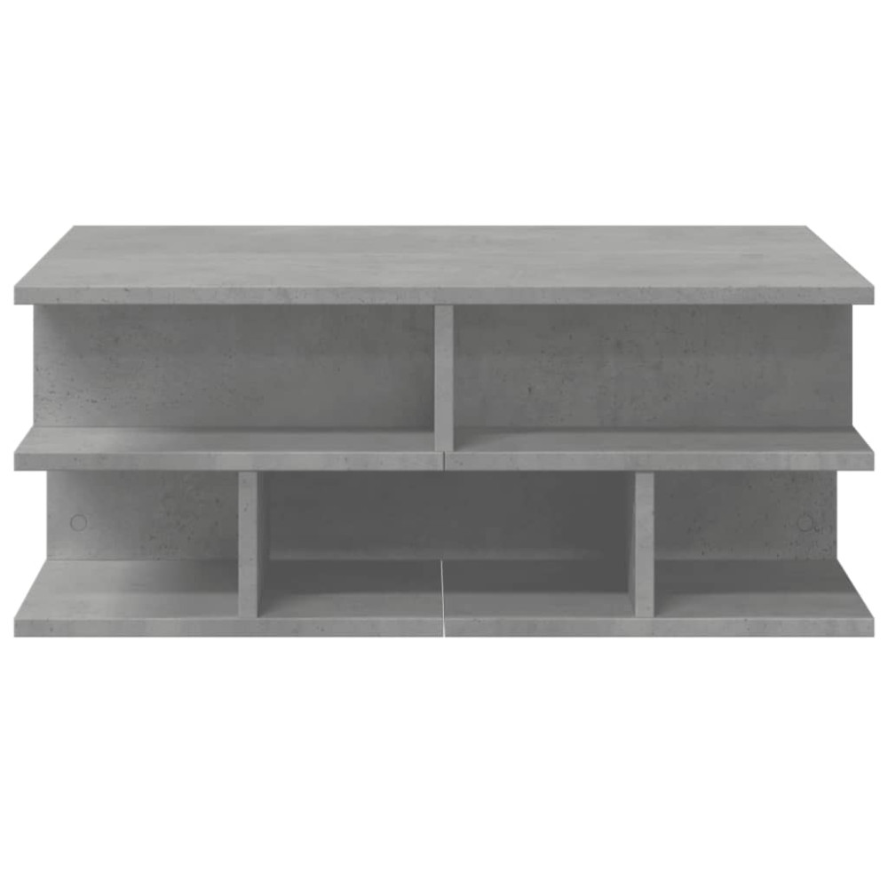 Produktbild för Soffbord betonggrå 70x70x29 cm konstruerat trä