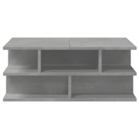 Produktbild för Soffbord betonggrå 70x70x29 cm konstruerat trä