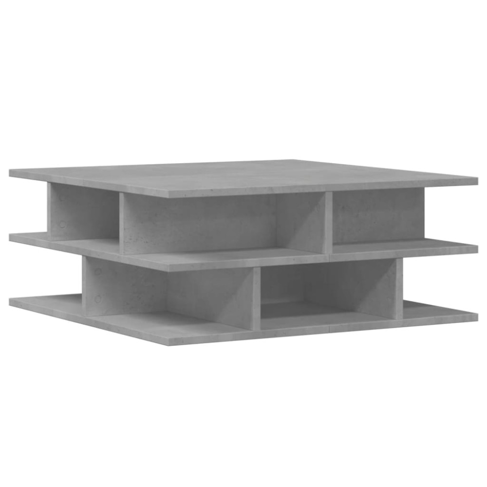 Produktbild för Soffbord betonggrå 70x70x29 cm konstruerat trä