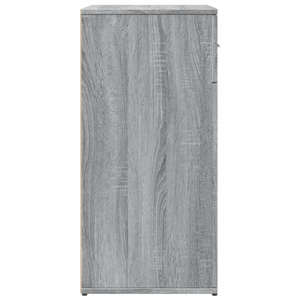 Produktbild för Skänkar 2 st grå sonoma 79x38x80 cm konstruerat trä