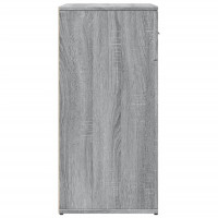 Produktbild för Skänkar 2 st grå sonoma 79x38x80 cm konstruerat trä