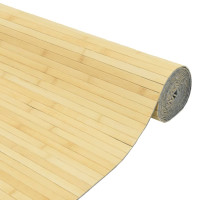 Produktbild för Rumsavdelare ljus naturlig 165x800 cm bambu