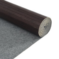 Produktbild för Rumsavdelare mörkbrun 165x600 cm bambu