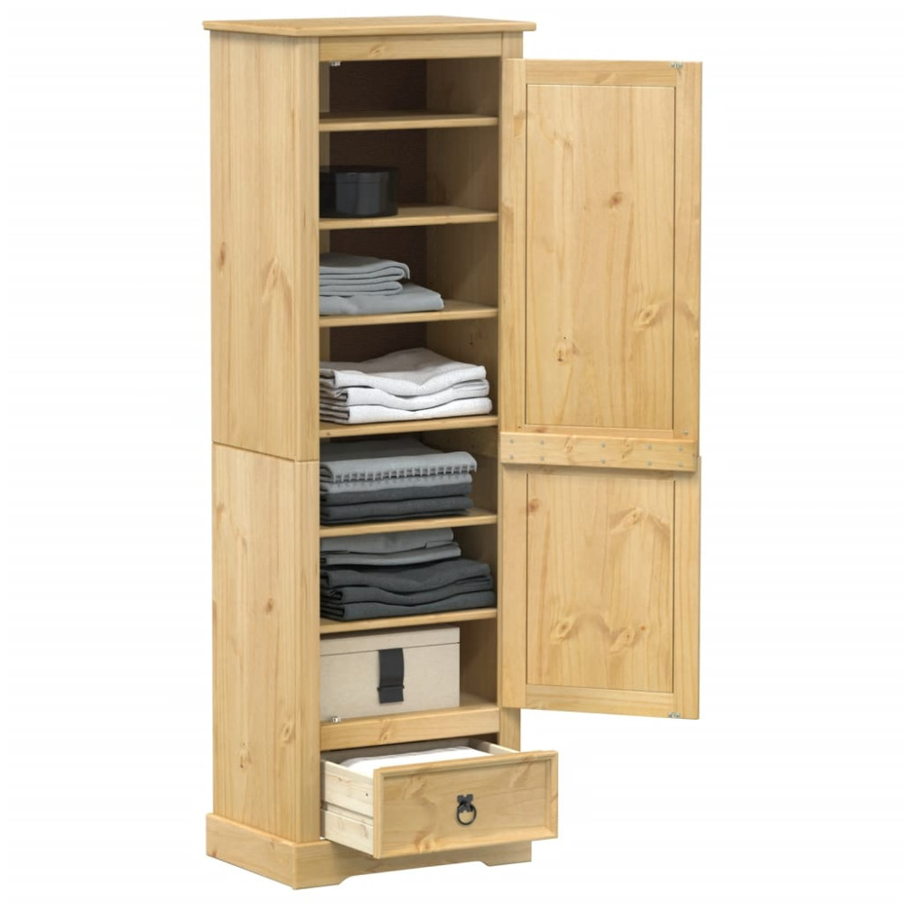 Produktbild för Garderob Corona 55x38x170 cm massiv furu