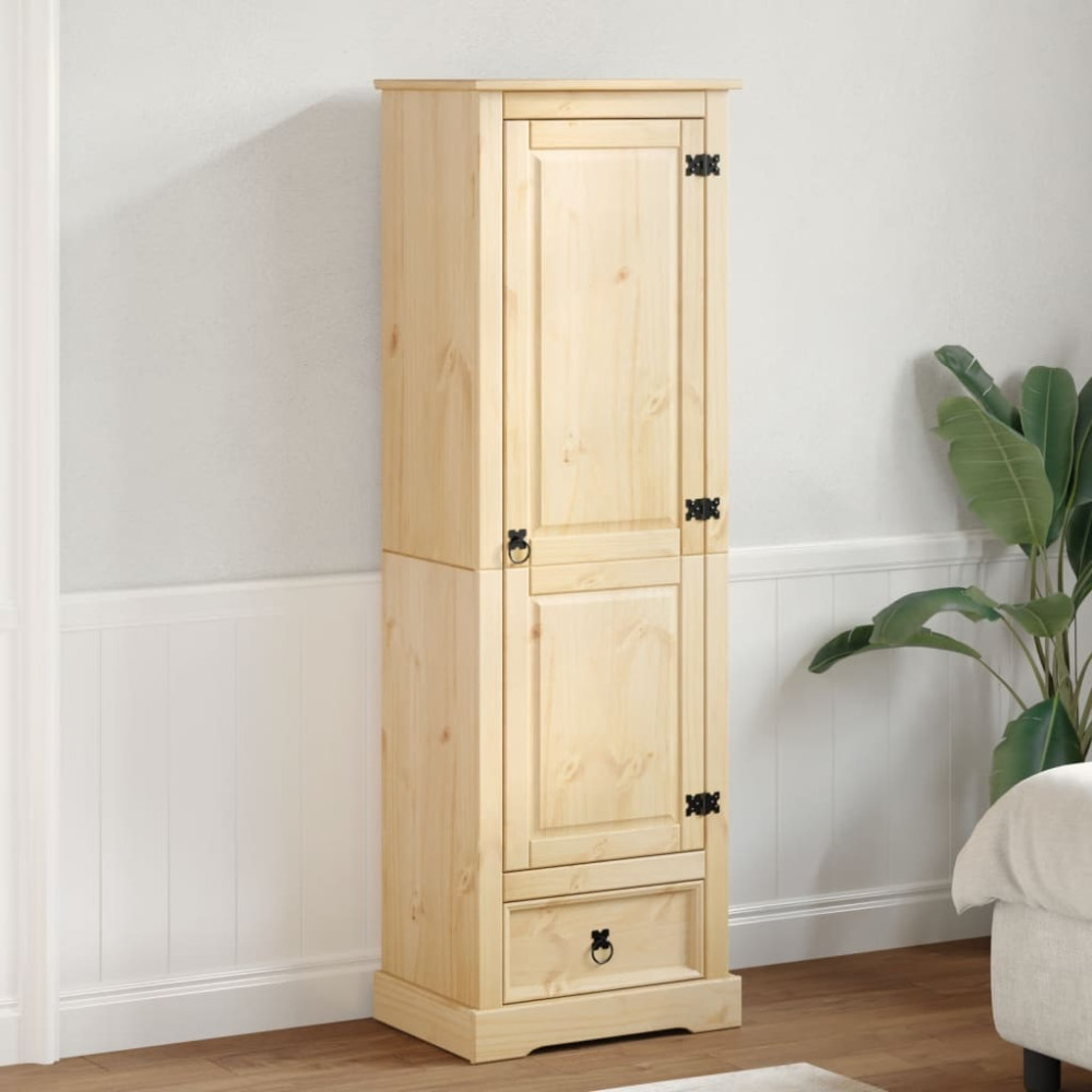 Produktbild för Garderob Corona 55x38x170 cm massiv furu