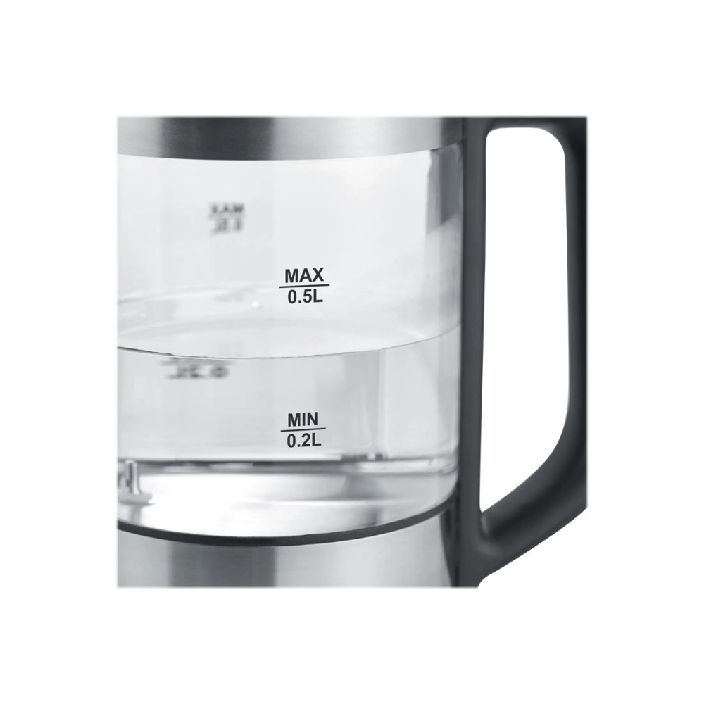 Produktbild för SEVERIN WK 3458 - vattenkokare - borstat rostfritt stål/glas