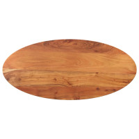 Produktbild för Bordsskiva 140x50x2,5 cm oval massivt akaciaträ