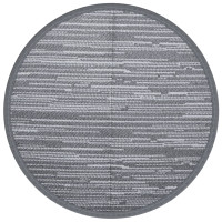 Produktbild för Utomhusmatta grå Ø120 cm PP