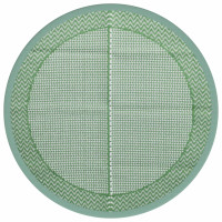 Produktbild för Utomhusmatta grön Ø120 cm PP