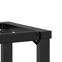Produktbild för Bordsben för matbord O-ram 60x50x73 cm gjutjärn