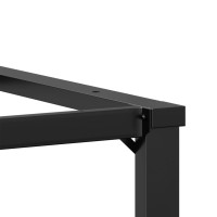 Produktbild för Bordsben för matbord O-ram 60x60x73 cm gjutjärn