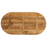Produktbild för Bordsskiva 120x60x3,8 cm oval massivt mangoträ