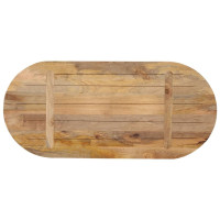 Produktbild för Bordsskiva 80x40x2,5 cm oval massivt mangoträ