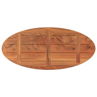 Produktbild för Bordsskiva 140x50x3,8 cm oval massivt akaciaträ