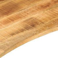 Produktbild för Skrivbordsskiva med båge 100x60x2,5 cm massivt grovt mangoträ