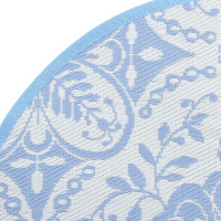 Produktbild för Utomhusmatta babyblå Ø160 cm PP