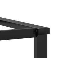 Produktbild för Bordsben för matbord O-ram 140x60x73 cm gjutjärn