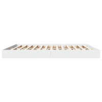 Produktbild för Sängram utan madrass vit 180x200cm konstruerat trä