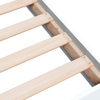 Produktbild för Sängram utan madrass vit 180x200cm konstruerat trä
