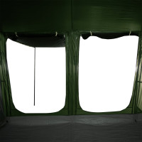 Produktbild för Campingtält tunnel 10 personer grön vattentätt