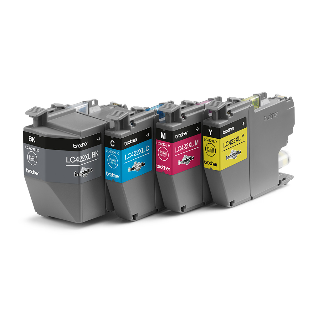 Produktbild för Brother LC422XLVAL bläckpatroner 4 styck Original Svart, Cyan, Magenta, Gul