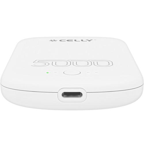 Celly MAGPB5000PRO PowerBank 10W MagSafe Trådlös laddning 5000mAh Vit