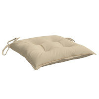 Produktbild för Stolsdynor 6 st beige 40x40x7 cm oxfordtyg