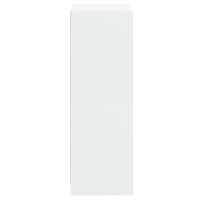 Produktbild för Skåp med dörrar vit 68x37x109 cm konstruerat trä