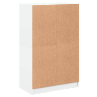 Produktbild för Skåp med dörrar vit 68x37x109 cm konstruerat trä