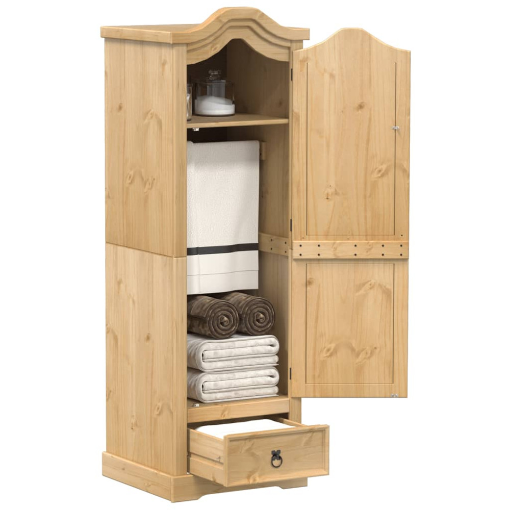Produktbild för Garderob Corona 55x52x170 cm massiv furu