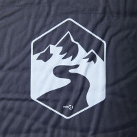 Produktbild för Självuppblåsande campingmadrass med kudde 1 person grå
