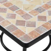 Produktbild för Mosaikbord terrakotta 60x60x74 cm keramik